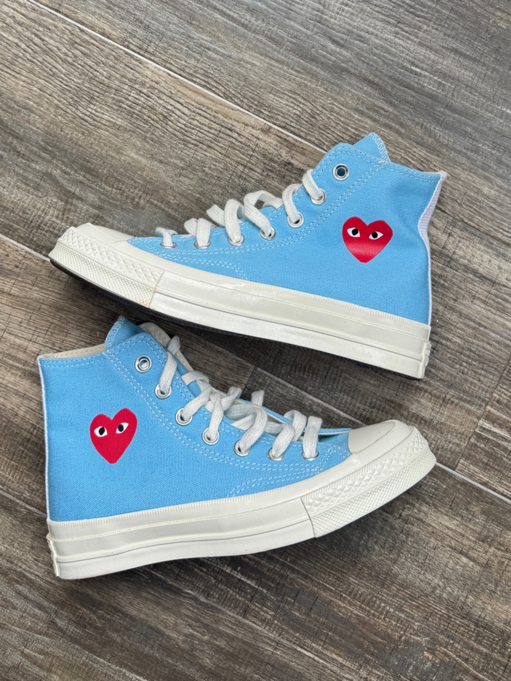 Converse chuck Taylor all star 70 Hi comme des garcons play bright blue 5